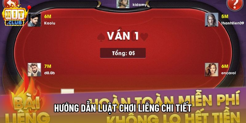 Hướng dẫn luật chơi liêng chi tiết
