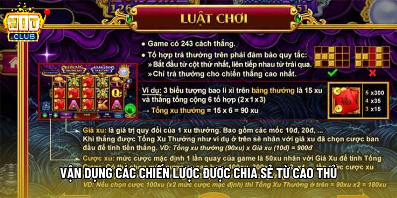 Vận dụng các chiến lược được chia sẻ từ cao thủ
